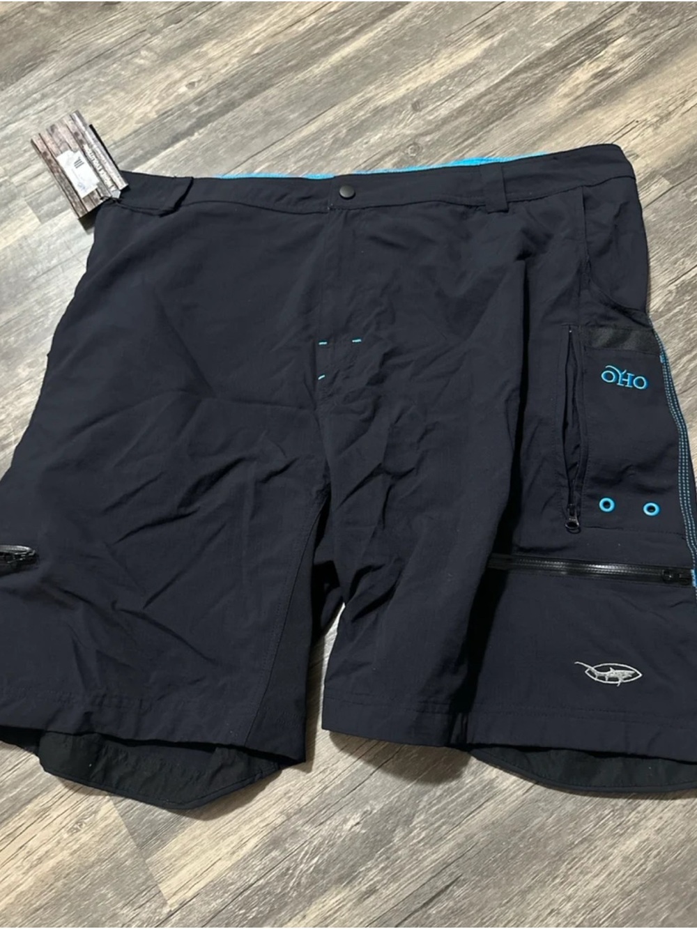 OHO Old Harbor Outfitters Shorts Mens Flat Front Cargo Pockets Fishing